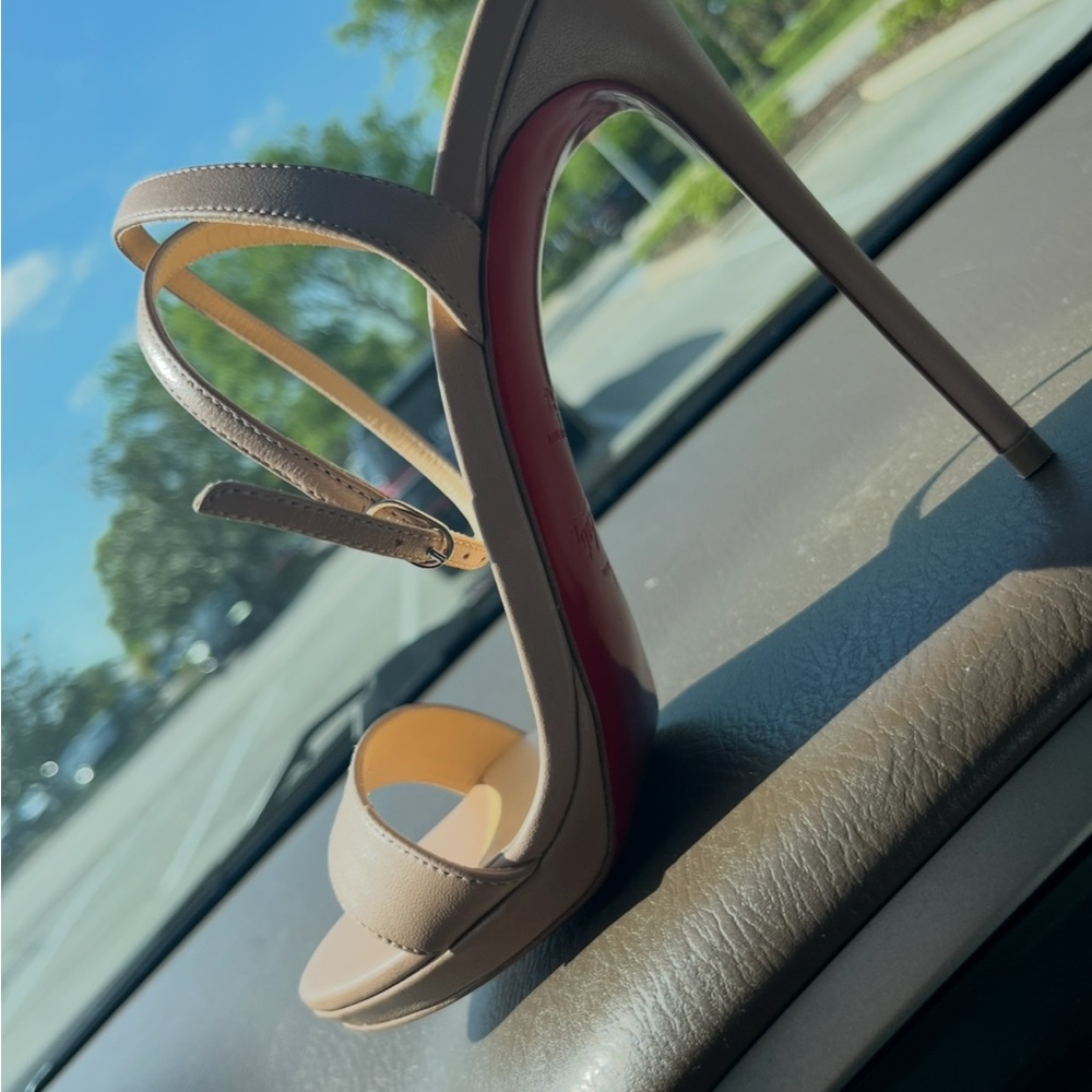 Christian Louboutin Nude Stiletto Heels